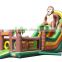Brand Yushan factory giant inflatable bouncy castle with water slide