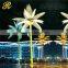 Professional decorative lighted LED palm tree