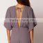 Ladies V neck one piece wide sleeve fashion jumpsuit