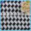 Classcial Design White and Black Houndstooth Formal Jacquard Fabric for Garment