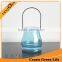 Decorative Glass Jar Candle Holders With Wire Handle For Hanging