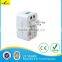 retractable design universal travel power adapter