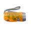 3 LED Pressing Mechanical Crank Flashlight ABS Dynamo Flashlight