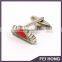 Creative design food logo epoxy sticker cufflink