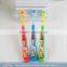100% Food grade silicone child toothbrush for different color