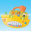 hot selling plastic cartoon ship electronic organ toy for girl gift