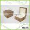 High Quality Brown Matte Wooden Grainy Wood Watch Package Box