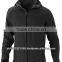 2015 Winter Style Wind Black Fleece Lined Men's Hoody Soft Shell Jacket