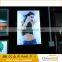 Thin light box with magnetic front open panel for subway advertising