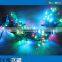 2016 new rgb color changing led christmas curtains lights 24v 100 led