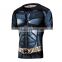 Men's Cool Creative T-Shirt Superheroes Bat-man/Spiderman Logo Short Sleeve Bodybuilding Compression 3D T Shirt