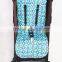 Universal Baby Buggy liner Cotton Teal Flower stroller Liner