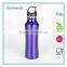 hot selling single wall stainless steel drinking sports water bottles