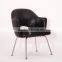 Office chair black leather dining chairs Saarinen Executive chair