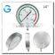 High quality bottom mounting all stainless steel 10 inch pressure guage