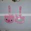 new fashion embossing lovely spongebob soft pvc hook and loop luggage tags