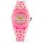Fashion wave point soft silicone watch