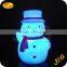 China factory colorful changing light led christmas snowman for christmas outdoor decoration