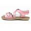 2016 Hot Selling Summer Beautiful Girls Pink X Strap Leather Sandals