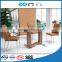 TB compact 12mm tempered glass philippine dining table set