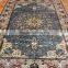 5x8ft bright blue carpet natural silk woven chinese rugs