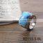 2016 New arrival fashion wholesale blue turquoise lovely bear finger ring