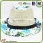 Fashion lady straw cap for summer straw hat with leather band