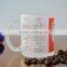 Wholesale frosted 2017 decal drinking glass mug coffee glass cup with handle