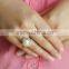 2016 AAA Button Shape White Color Cheap and Simple Design Pearl Ring 925