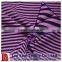 96% polyester 4% spandex yarn dyed stripe jersey fabric with permanent wicking treatment