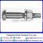 Steel structure with high torsional shear strength hexagon head bolts