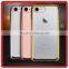 soft tpu transparent back cover phone case gold Bumper transparent soft tpu phone case for iphone 7 plus case