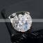 Sparkling big white cubic zircon ring 18k gold plated jewelry for wedding party size#6,7,8