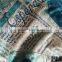 golden foil printted fashion korea velvet fabric for dress