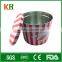 Passion Colored Popcorn Metal Packaging Tin Box