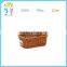 Wholesale custom high quality durable pp rattan synthetic wicker storage basket egg fruit picnic basket wicker