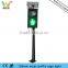 Chirstmas Room LED Decoration Mini Kid Pedestrian Solar Pole Traffic Signal Light