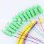 China supplier SC SM 12 cords bundle fan-out pigtail