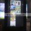 LCD indoor floor stand touch double screen for bank comerical using digital signage