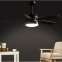 110-240v 18w orient wine wood blade ceiling fan with led light 3 color light