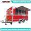 Mobile Kitchen Fast Food Truck, Food Concession Trailer With Sliding Windows