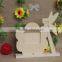 Handmade unfinished decor wooden funny picture frame