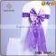 soft chiffon bow tie satin chair sash for christmas party