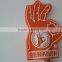 orange OKAY shape design sponge Foam Hand gloves