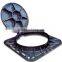 Round square Ductile iron cast iron manhole cover and frame grating EN124 B125 C250 D400