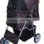 Foldable pet stroller. Pet Travel Stroller Pushchair Pram Jogger Buggy Swivel Wheels. H0116