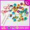 2015 New arrival cheap kids fishing game toy,Colorful children fishing pole toy,Christmas gift wooden string fishing toy W01A084