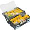 Two telescopic layers portable assortment tool box organizer to carry tools,screw,components