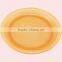 Colorful Round Travel Plastic Dish Set