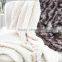Faux fur Flannel Plain colour quilt blanket pillow handmade patchwork quilt needlework bed linen bedclothes 16